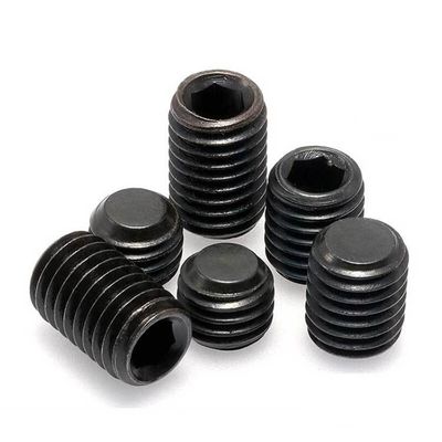 Grade 12.9 Edelstahl Flat End Hexagon Socket Set Schraube DIN914 mit konkavem Punkt