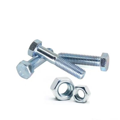 Verkaufen Sie verzinkte Sechseckenschrauben und Muttern 8.8 Grade Länge 10mm-500mm für Ihre Anforderungen