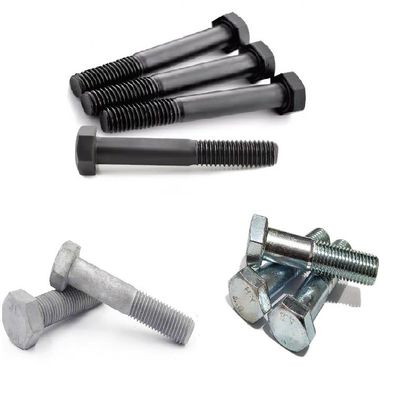 Metrische Hochfestigkeitsbolzen DIN 931/933 Hexbolzen und Nüsse Zink 4.8/6.8/8.8/10.9/12.9