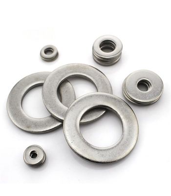 Alle Größen Edelstahl DIN 125 Groß Flachwaschmaschine Stahl Finish Plain SS304 SS316 A2 A4