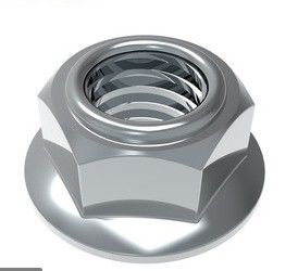 Flanken aus Hex-Nüssen aus Vollmetall mit vorherrschendem Drehmoment in Metrischem Kohlenstoff/Edelstahl