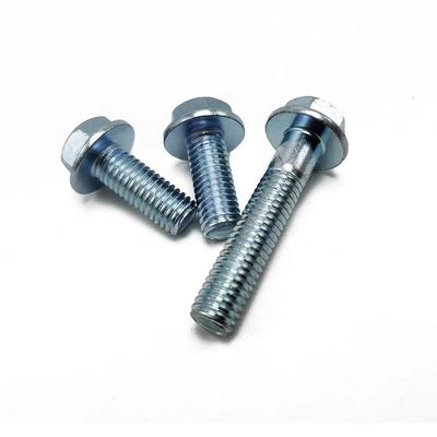 Grade 4.8/8.8/10.9 DIN Standard Hexkopfflanschbolzen und -muttern in schwarzer Oberfläche