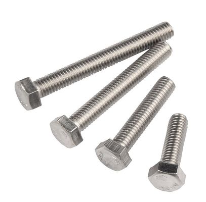 Hexenschrauben und -muttern aus Edelstahl DIN933 SS304 A2-70 M6 M8 M10 M12 M16 für die allgemeine Industrie