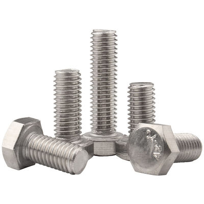 Hexenschrauben und -muttern aus Edelstahl DIN933 SS304 A2-70 M6 M8 M10 M12 M16 für die allgemeine Industrie