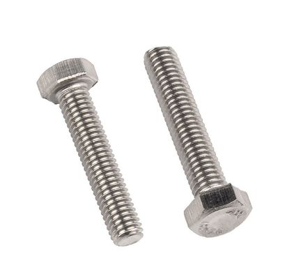 Hexenschrauben und -muttern aus Edelstahl DIN933 SS304 A2-70 M6 M8 M10 M12 M16 für die allgemeine Industrie