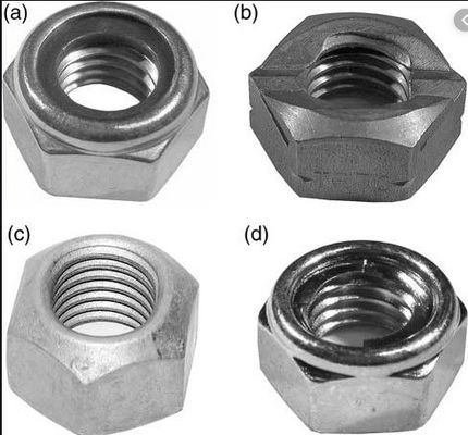 Zinkgelb-chromatierte Oberfläche M8 M10 M12 M16 Vollmetallverschlussmutter für den DIN-Standard