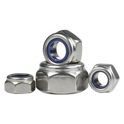DIN982 Zinkplattierte Hex-Nylon-Sperrmutter ISO7040 Klasse 4.8/6.8/8.8 für die Industrie