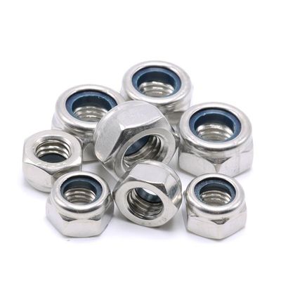 DIN982 Zinkplattierte Hex-Nylon-Sperrmutter ISO7040 Klasse 4.8/6.8/8.8 für die Industrie