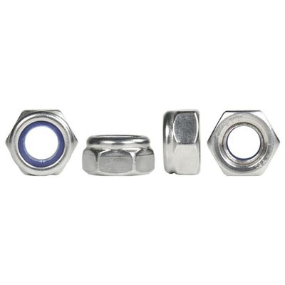 DIN982 Zinkplattierte Hex-Nylon-Sperrmutter ISO7040 Klasse 4.8/6.8/8.8 für die Industrie
