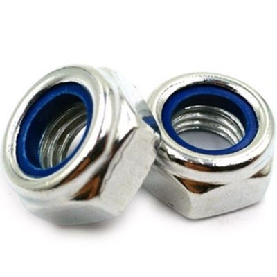 DIN982 Zinkplattierte Hex-Nylon-Sperrmutter ISO7040 Klasse 4.8/6.8/8.8 für die Industrie