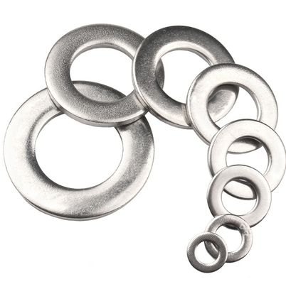 Verkaufen Sie Kohlenstoffstahl Plain Galvanized DIN125 Flat Washer für M2.5-M48 Grade 4.8/8.8/12.9