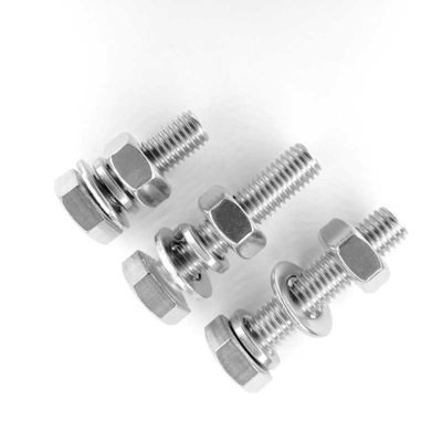 M36 Din933 Din934 Edelstahl Hexbolzen und Muttern mit Weißzink. Gelbzink. HDG