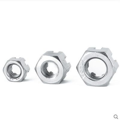 Automobilindustrie Hex-Castle-Schluss-Nüsse mit 304 rostfreier Beschichtung