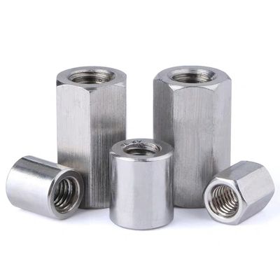 DIN 6334 Zinkplattierte lange Hex-Kopplungsmutter für DIN/GB/ISO