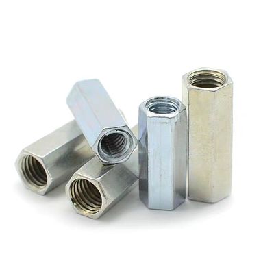 DIN 6334 Zinkplattierte lange Hex-Kopplungsmutter für DIN/GB/ISO