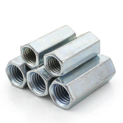 DIN 6334 Zinkplattierte lange Hex-Kopplungsmutter für DIN/GB/ISO