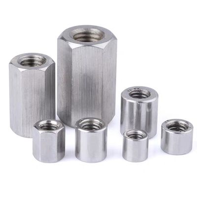 DIN 6334 Zinkplattierte lange Hex-Kopplungsmutter für DIN/GB/ISO