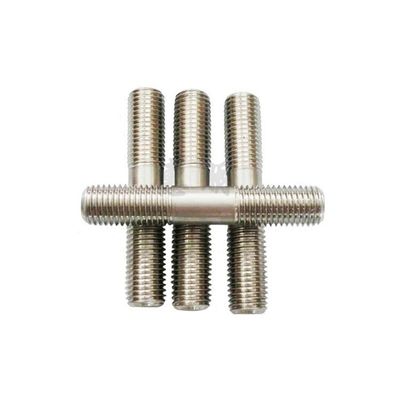 Schwarzgeschliffene Edelstahlstange mit Waschmaschine 4.8 8.8 10.9 Doppelkopf mit Gewinde