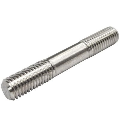 Schwarzgeschliffene Edelstahlstange mit Waschmaschine 4.8 8.8 10.9 Doppelkopf mit Gewinde