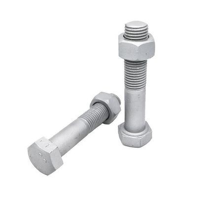 DIN Standard Hebei Fastener HDG Hot Dip Galvanized Hex Bolt und Nuss mit gelbem Zink
