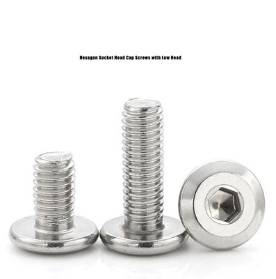 Benutzerfreundliche DIN7420 Flat Round Head Hexagon Socket Screw für Holzmöbel