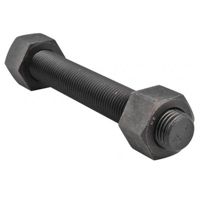 Schwarze Oberfläche aus Kohlenstoffstahl ASTM A193 Gr B7 Hochzugsfestigkeit Stangboulen mit A194 2H