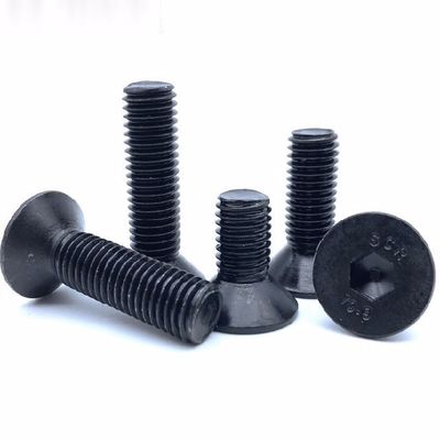 Schwarze Hochfestigkeitsstufe 10.9 Hexagon Socket Countersunk Head Bolt DIN 7991 M2-M100