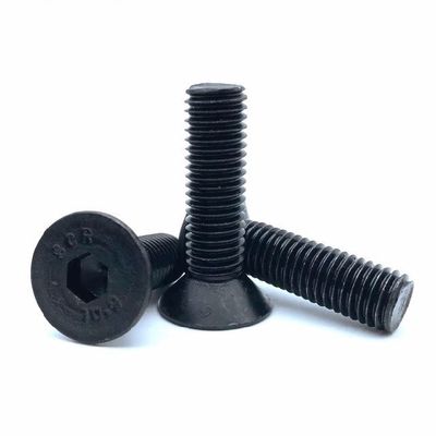 Schwarze Hochfestigkeitsstufe 10.9 Hexagon Socket Countersunk Head Bolt DIN 7991 M2-M100