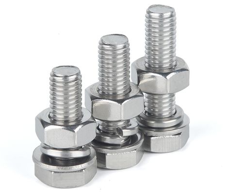 Hardware Edelstahlschrauben Nüsse DIN933 mit reinem Zink und SUS304