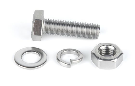 Hardware Edelstahlschrauben Nüsse DIN933 mit reinem Zink und SUS304