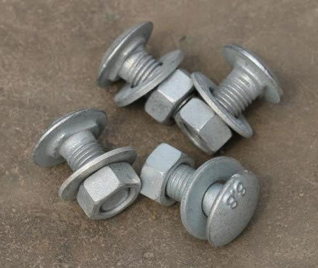 Hot Dip Galvanized Round Head Guardrail Splice Schraube und Mutter mit ANSI-Standard