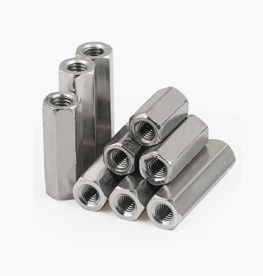 Weiße Zinkplattierte Sechseckkopf-Kopplungsmutter mit verdickter Form und Stahlmaterial