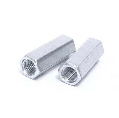 Weiße Zinkplattierte Sechseckkopf-Kopplungsmutter mit verdickter Form und Stahlmaterial