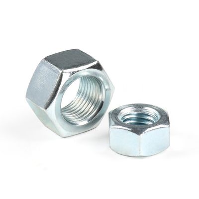 Kohlenstoffstahl DIN Standard galvanisiert Weiß Blau Zinkplattiert Hex-Nuss mit wettbewerbsfähigen