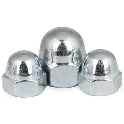 Direktversorgung DIN1587 Hex-Kuppel-Kappen-Nüsse in Nickel galvanisiert Weißblau Zinkplattiert