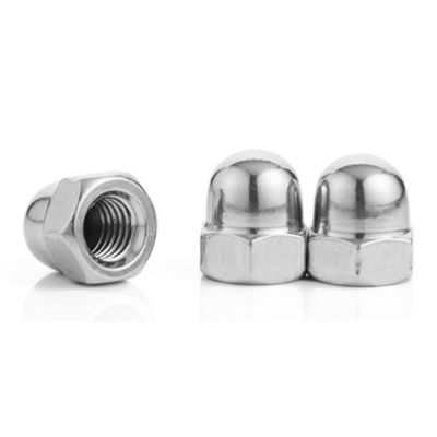 Direktversorgung DIN1587 Hex-Kuppel-Kappen-Nüsse in Nickel galvanisiert Weißblau Zinkplattiert