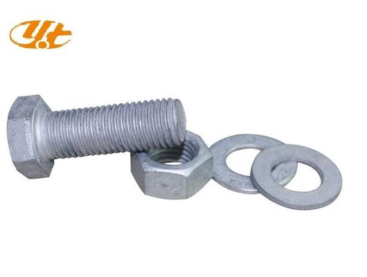 Hexagon ASTM A307 3/8 M28 Kohlenstoffstahl Warmtau UNC Galvanized Hex Kopfbolzen und Muttern