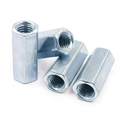 DIN Standard Plain Zink Galvanized Hexagon Long Nut M5-120 für die Verbindung von Verbindungsknallen