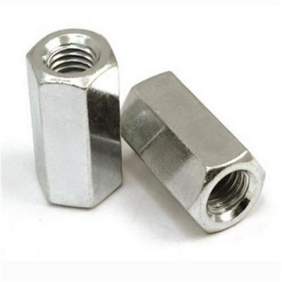 DIN Standard Plain Zink Galvanized Hexagon Long Nut M5-120 für die Verbindung von Verbindungsknallen
