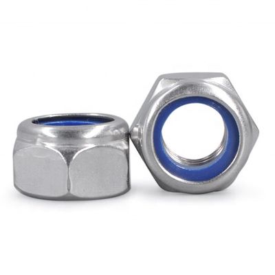 DIN985 Schwarzverriegelung galvanisierte Hex-Nuss Grade 4.8/6.8/8.8/10.9/12.9 von Fastener