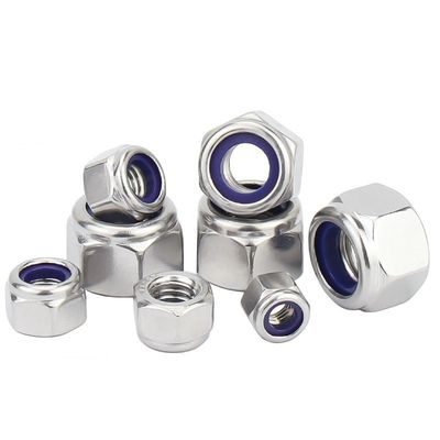 DIN985 Schwarzverriegelung galvanisierte Hex-Nuss Grade 4.8/6.8/8.8/10.9/12.9 von Fastener