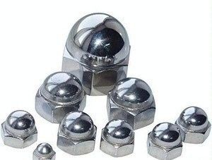 Bauwerk M2-M30 Befestigungsmittel 304 aus Edelstahl Hexagon runden Kopf Nuss mit dekorativer Abdeckung