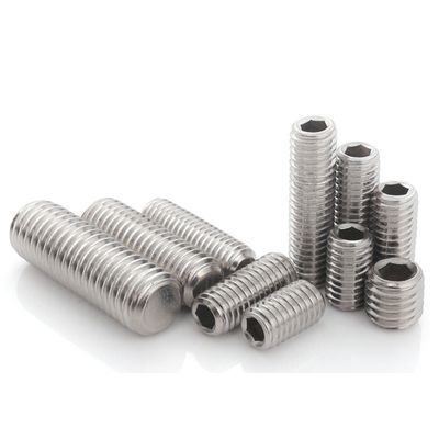 Metrische Festigkeit Spitze Stop Schraube mit schwarzem Zink Plattiert Kohlenstoffstahl Schraube ISO Standard