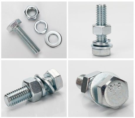 Baubranche Vollgewirbelter Stahl Hexbolzen 10 mm-500 mm Länge für Gebäude