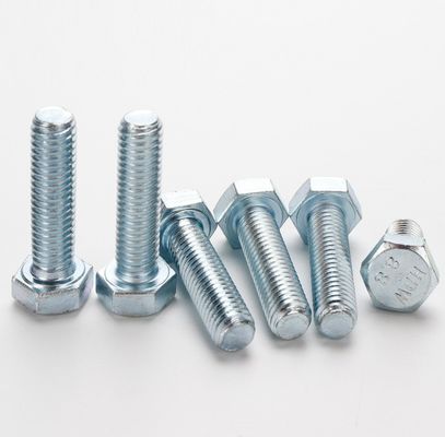 Baubranche Vollgewirbelter Stahl Hexbolzen 10 mm-500 mm Länge für Gebäude