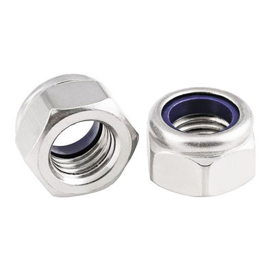 Verbindungsmittel DIN985 Metrische Edelstahl-Hexflansche Nylon-Sperrmutter