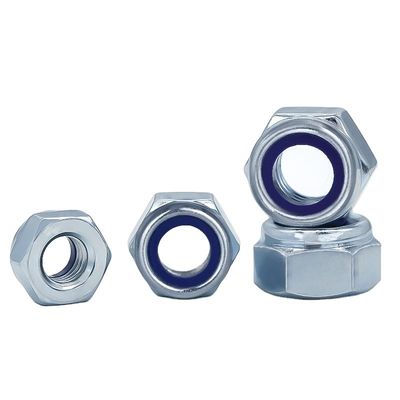 Schwarze Oxidveredelung DIN985 Nylon Hexagonal Anti-Rutsch-Selbstverschluss-Nuss