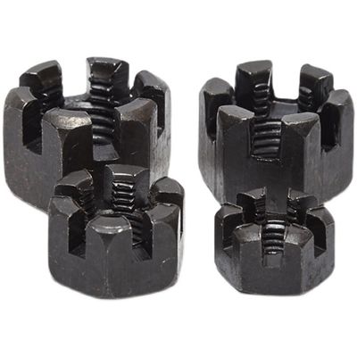 8.8/10.9/12.9 Ect Grade Metric Slotted Nut DIN935 für Festigkeits- und Messsystem