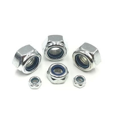 Zinkplattierte Vollmetall-Hex-Stahl-Verschlussknoten 12.9 Schraube und Mutter Sperrmutter DIN 980
