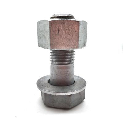 M16 HDG Hexkopf-Elektrobolt mit Hexmutter und Waschstahl der Klasse 8.8/6.8 Schwarzoxid